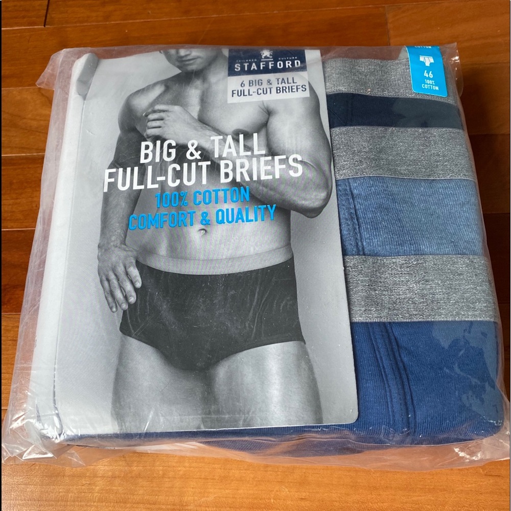 Stafford Full-Cut Briefs - 6 Pack - Size 46